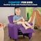 Flash Furniture Kids Recliner, 21-1/2" to 36-1/2" x 27", Upholstery Color: Lavender DG-ULT-KID-LAV-GG - alternate 4